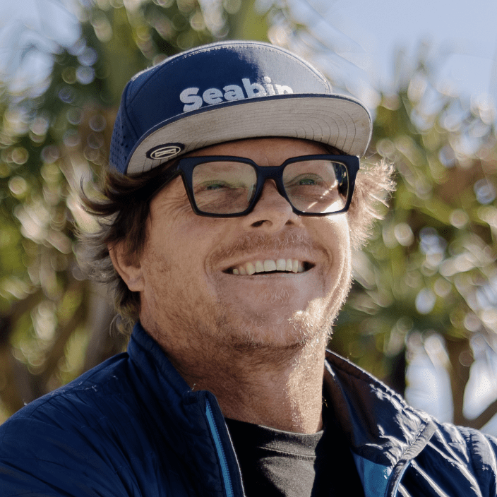 Pete Ceglinski, CEO from Seabin speaking on a panel at Sustainability Business Live