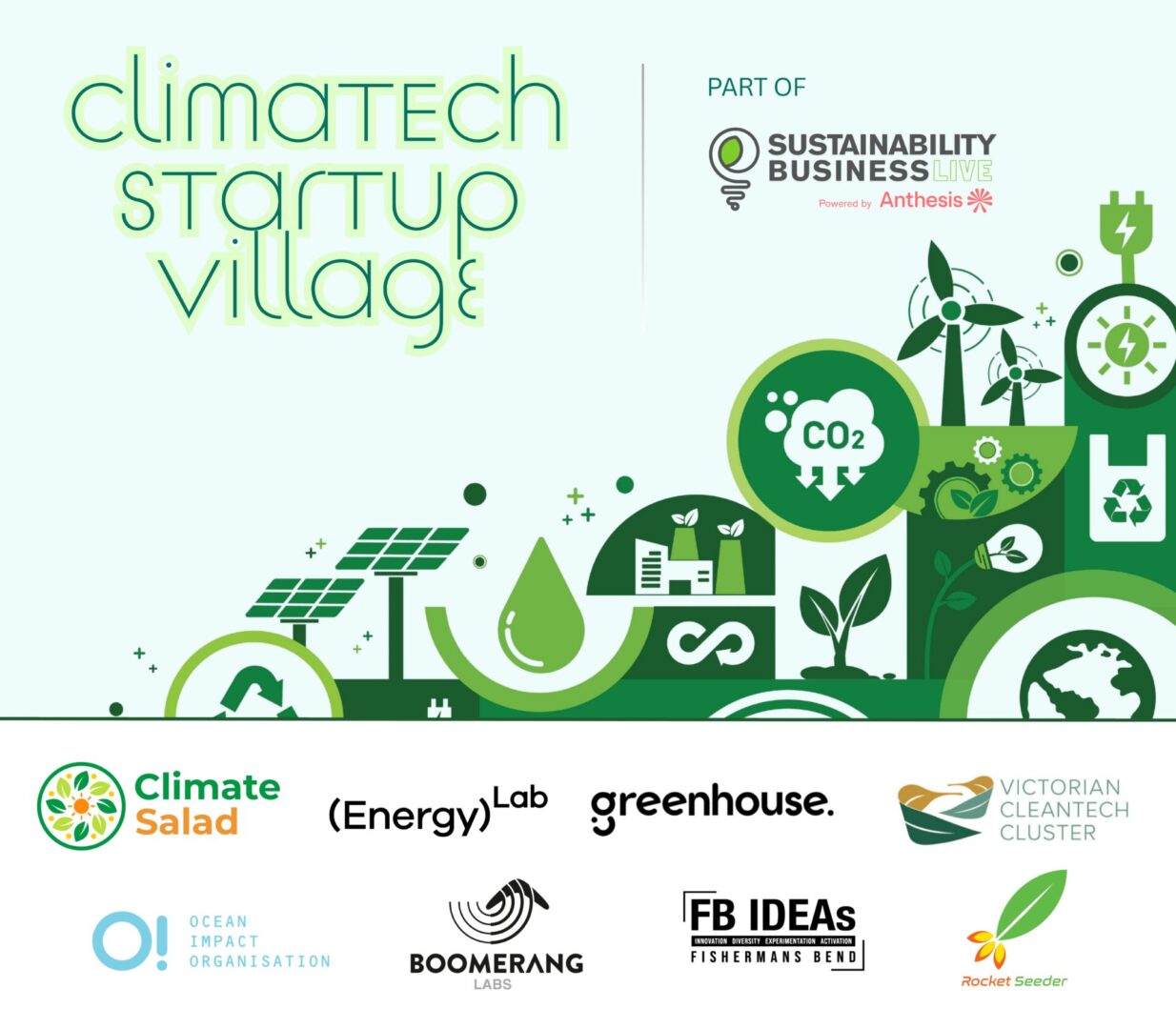 Climatech Startup Village at Australia’s biggest corporate sustainability event – Sustainability Business Live