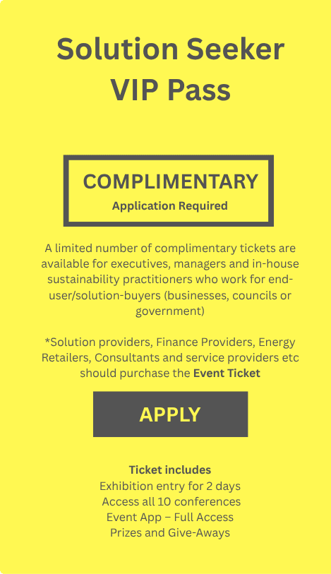 Solution Seeker VIP Pass – Sustainability Business Live 2027